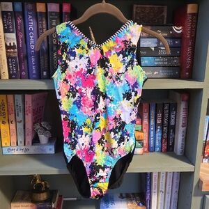GK Multicolor Splash Leotard